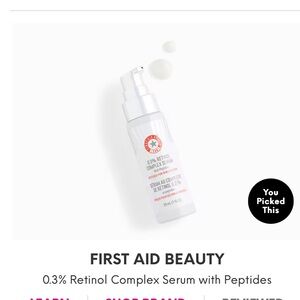 First Aid Beauty 0.3% Retinol Complex Serum with Peptides